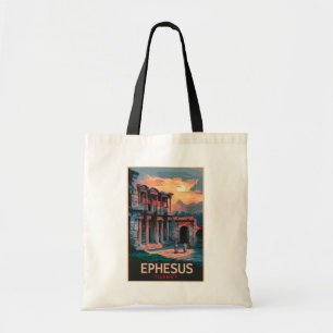 Ephesus Library of Celsus Travel Artヴィンテージ トートバッグ