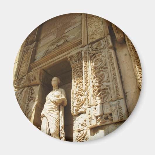 Ephesus Turkey - Celsius library at Ephesus マグネット (正面)