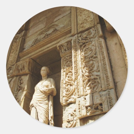 Ephesus Turkey - Celsius library at Ephesus ラウンドシール (正面)