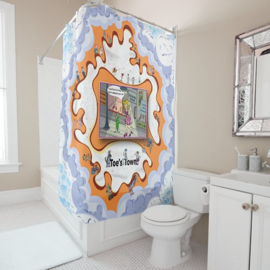 Epi Peas | Literal Wordplay Humor シャワーカーテン (インサイチュ)