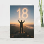 Epic 18th Birthday Mountain Sunrise  カード (正面)