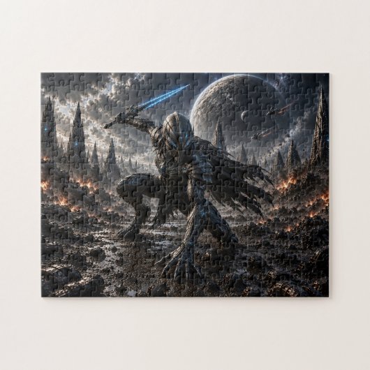 Epic Alien Knight in a Distant Galaxy ジグソーパズル (横)