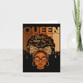 Epic American Melanin History Queen Black African カード (正面)