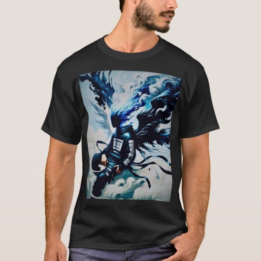 Epic Anime Art：署名プリントTee Tシャツ (正面)