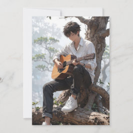 Epic Anime Guitarist Birthday Invitation - Customi 招待状