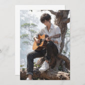 Epic Anime Guitarist Birthday Invitation - Customi 招待状 (正面/裏面)