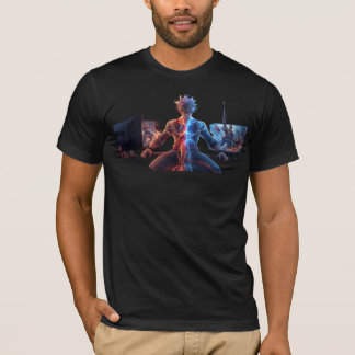 Epic Anime Warrior - Electric Fire Lightning Battl Tシャツ