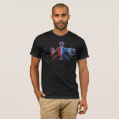 Epic Anime Warrior - Electric Fire Lightning Battl Tシャツ (正面フル)