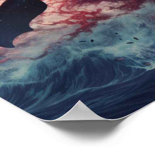 Epic Battle: Orca vs Kraken Poster - Unleash the P ポスター (角)