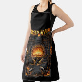Epic Blacksmith Forge Anvil & Swords Fantasy Art エプロン (インサイチュ)