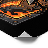 Epic Blacksmith Forge Anvil & Swords Fantasy Art ポスター (角)