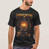 Epic Blacksmith Forge Anvil & Swords Fantasy Art Tシャツ (正面)