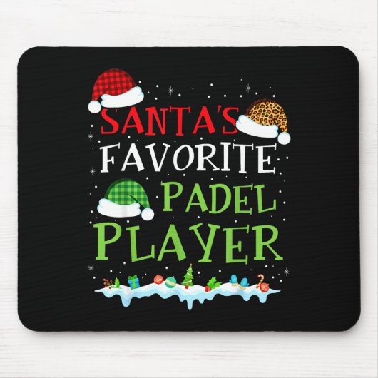 Epic Coach Favorite s Player Padel Santa Padel Fun マウスパッド (正面)