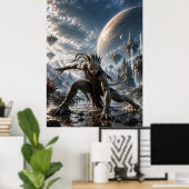 Epic Cosmic Guardian in a Fantasy World ポスター (ホームオフィス)