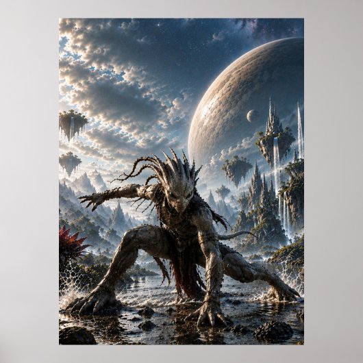 Epic Cosmic Guardian in a Fantasy World ポスター (正面)