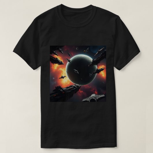 EPIC COSMIC SHIP, INTERSTELLAR THRUSTERS VOYAGE Tシャツ (デザイン正面)
