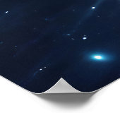 Epic Cosmic Supernova Neon Space Art ポスター (角)