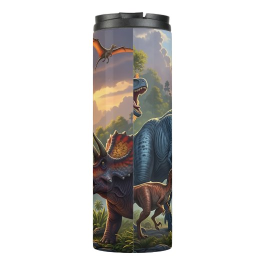 Epic Dinosaur Valley Waterfall Sunset タンブラー (裏面)