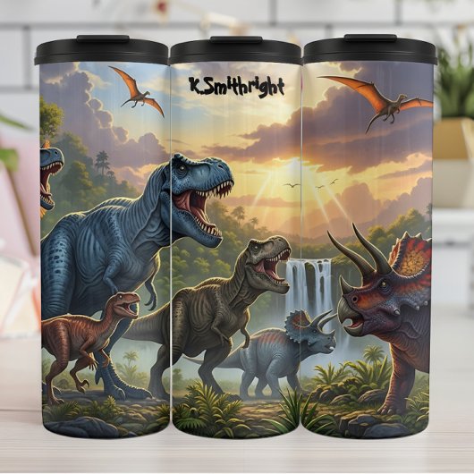 Epic Dinosaur Valley Waterfall Sunset タンブラー