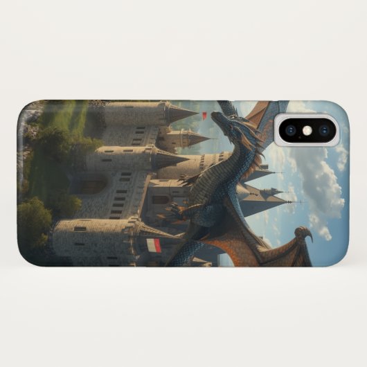 Epic Dragon Castle Fantasy Phone Case Case-Mate iPhoneケース (裏面(横))