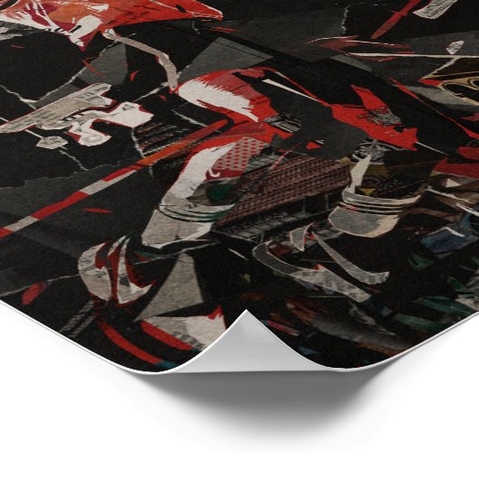 Epic Dunk Collage bascketball player ポスター (角)