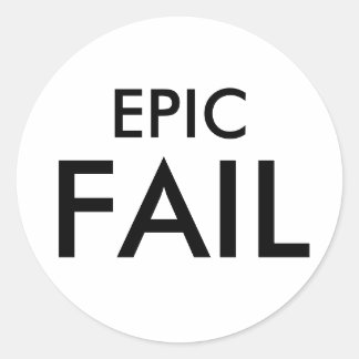EPIC FAILスタンプ ラウンドシール