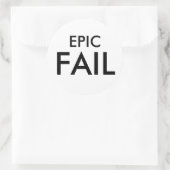 EPIC FAILスタンプ ラウンドシール (バッグ)
