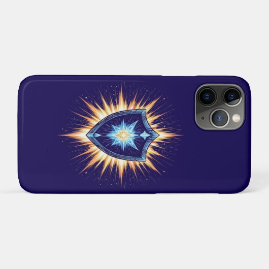 Epic Fantasy Shield with Radiant Energy Burst – Ma Case-Mate iPhoneケース (裏面(横))