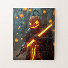 Epic Fiery Pumpkin Knight Puzzle – Limited Glow ⚔️ ジグソーパズル