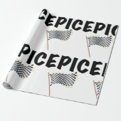 Epic Finish Line Checkered Racing Flag ラッピングペーパー (アンロールド)