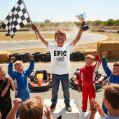 Epic Finish Line Checkered Racing Flag Tシャツ