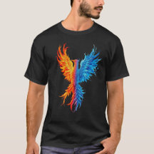 Epic Fire and Ice Phoenix Fantasy