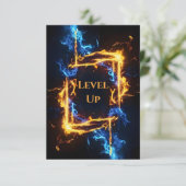 Epic Fire Portal Gaming Birthday Party Event サンキューカード (スタンド正面)