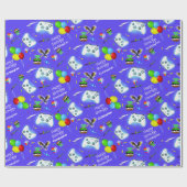 Epic Gamerのパーソナライズ誕生日クリティカルヒット! ラッピングペーパー (フラット)