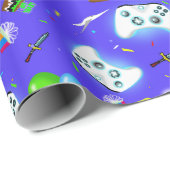 Epic Gamerのパーソナライズ誕生日クリティカルヒット! ラッピングペーパー (ロールコーナー)