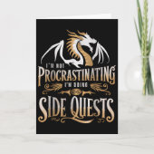 Epic Gamer Fantasy Adventure Apparel Doing Side Qu カード (正面)