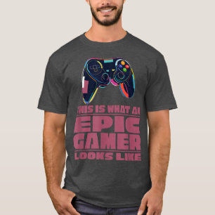 Epic Gamer Proゲームおたくギークネットワークビデオゲーム Tシャツ