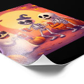 Epic Halloween – Cute Ghosts, Pumpkins & Skeletons フォトプリント (角)