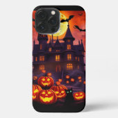 Epic Halloween Magic – Haunted Moon & Ghosts iPhoneケース (裏面)