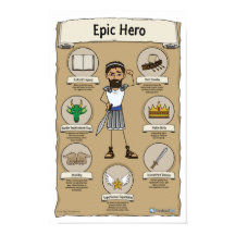 Epic Hero Classroomポスター – 白い背景