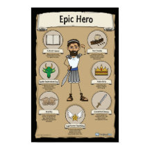 Epic Hero Classroomポスター – 黒の背景