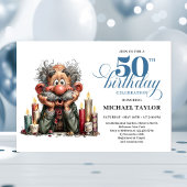 Epic Humor For Him 50th Birthday Bash Invitation 招待状