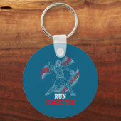Epic I Run You Dare Baseball Players Catcher Fans キーホルダー (正面)
