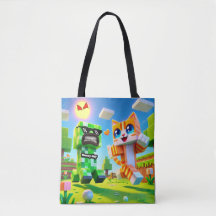 Epic Minecraft-Toddler Toteインスパイア Bag Cat loves