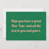 Epic New Year's Eve Bash Greeting Card2026 カード (裏面)