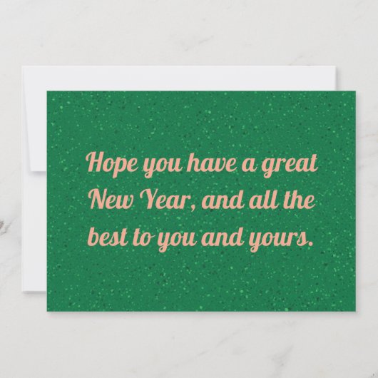 Epic New Year's Eve Bash Greeting Card2026 カード (裏面)