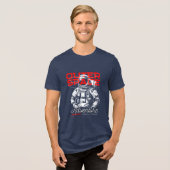 Epic Outer Space Adventure Astronaut Sci-Fi Unisex トライブレンドＴシャツ (正面全面)
