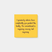 Epic Parking Fail Sticky Notes ポストイット (正面)