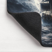 Epic Pirate Ship Moon Mouse Pad – Dark Ocean Pirat マウスパッド (コーナー)