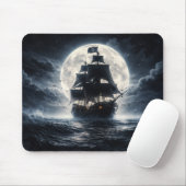 Epic Pirate Ship Moon Mouse Pad – Dark Ocean Pirat マウスパッド (マウス)